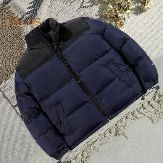 Мужское хлопковое пальто с воротником-стойкой, длинным рукавом, в стиле пэчворк, цветная куртка с карманами, свободный крой, застежка-молния, ветрозащитная стеганая верхняя одежда