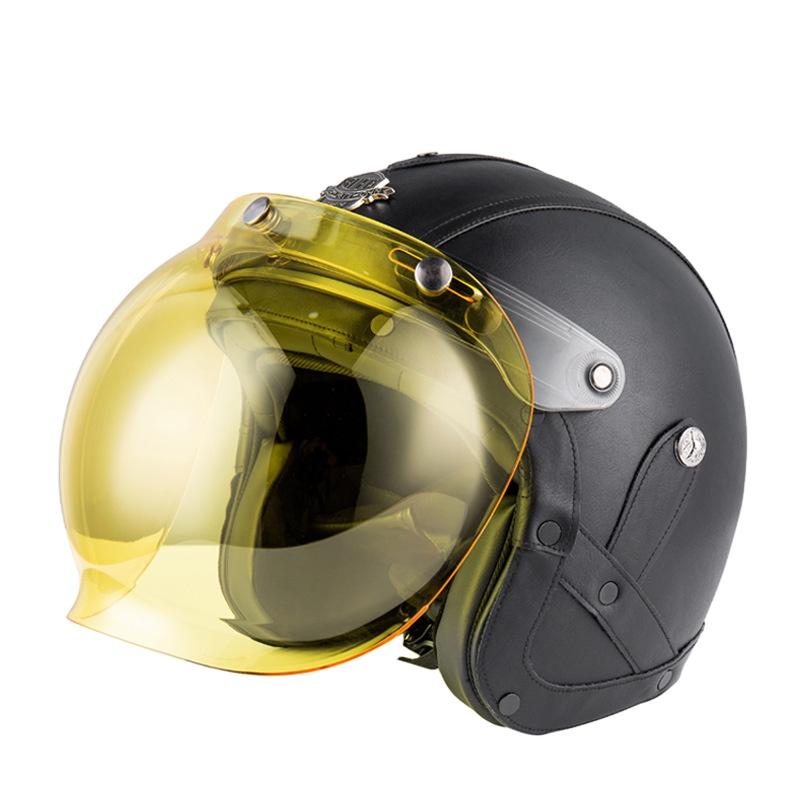 BYB Four Seasons Retro Handmade Personalized 3/4 Motorcycle Helmet-Sizes M/L/XL