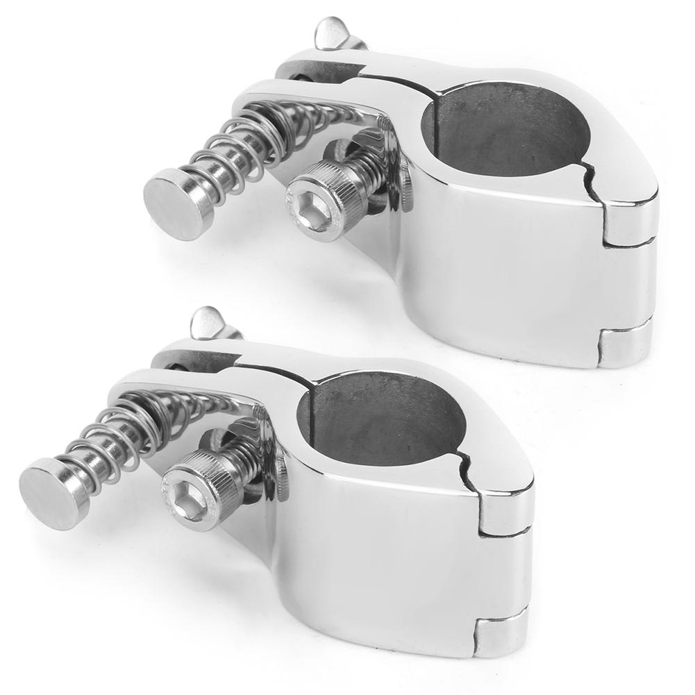 2pcs Top Hinged Jaw Slide Boat Pin & Cam Clamp Marine Yachts Fitting Hardware(22MM )