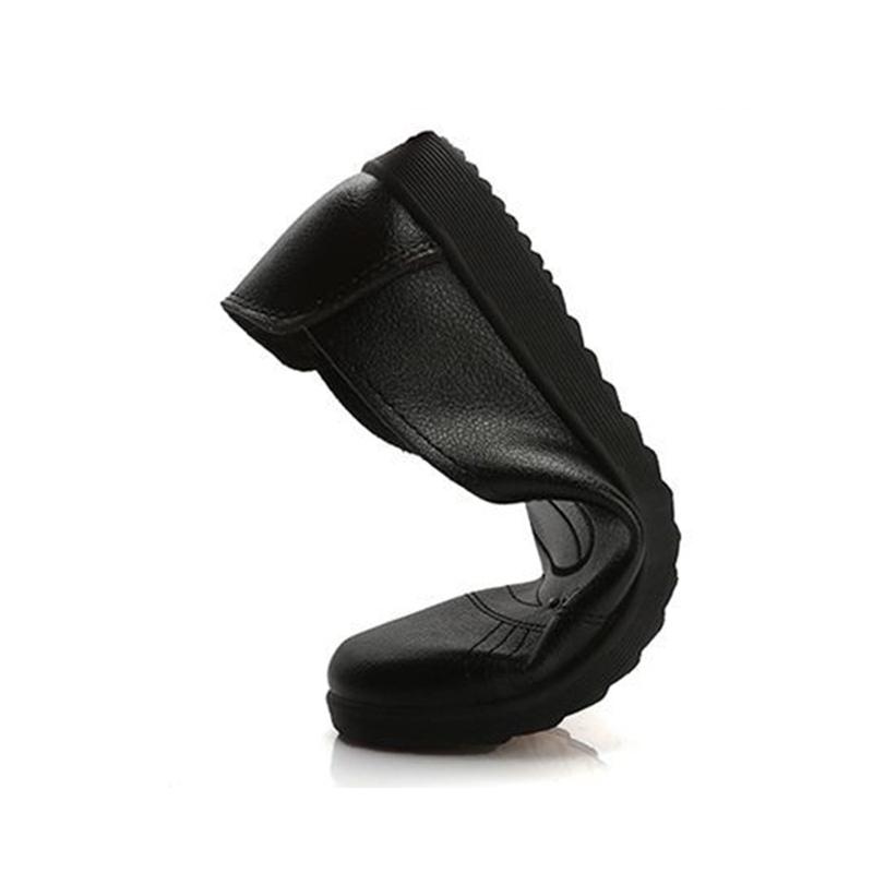 Мягкие кожаные туфли для мам с говяжьим сухожилием, рабочая обувь с мягкой подошвой, женские удобные туфли без шнуровки на плоской подошве, нескользящая повседневная кожаная обувь