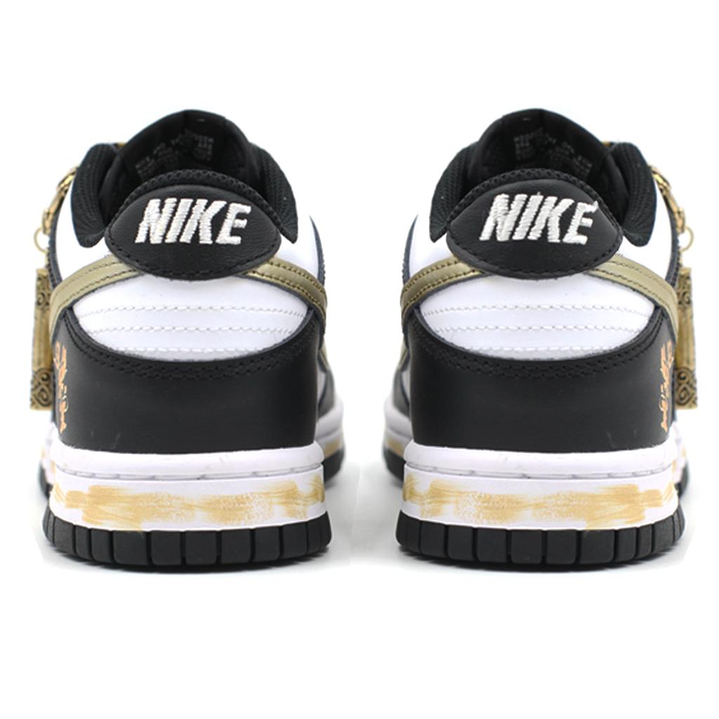 Nike Dunk износостойкие и легкие низкие кеды для скейтбординга унисекс Черно-золотые DD1391-100(Команда205--КОРОБКА)