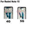 For Xiaomi Redmi Note 15 4G 5G Middle Frame Front Bezel Lcd Holder Rear Plate Chassis Replacement