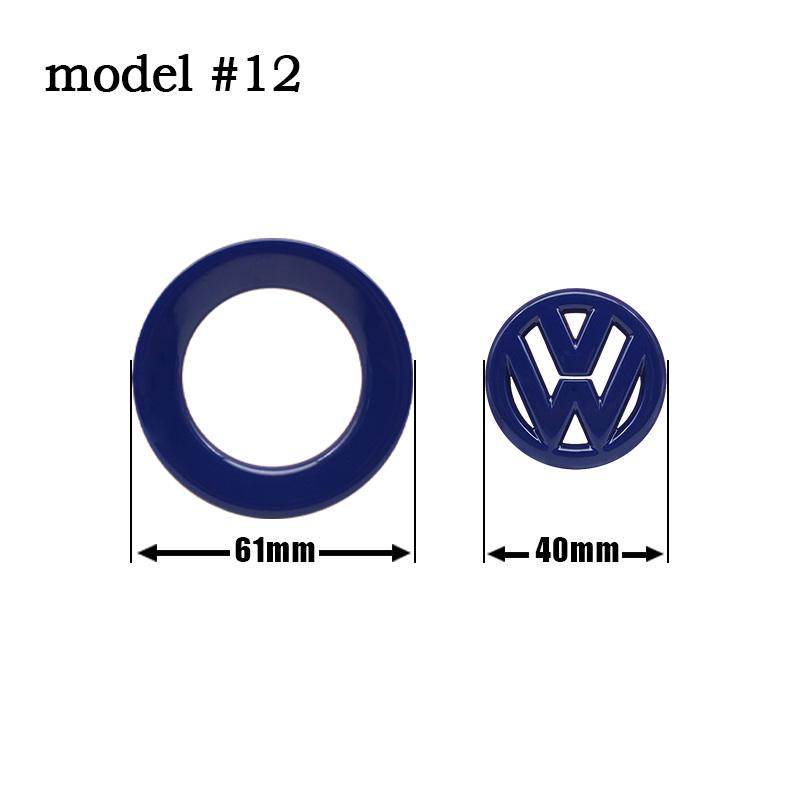 FD02-Car Styling Steering Wheel Logo Decoration Stickers For Volkswagen GTI Polo Golf Passat Scirocco Jetta Beetle Tiguan Accessories