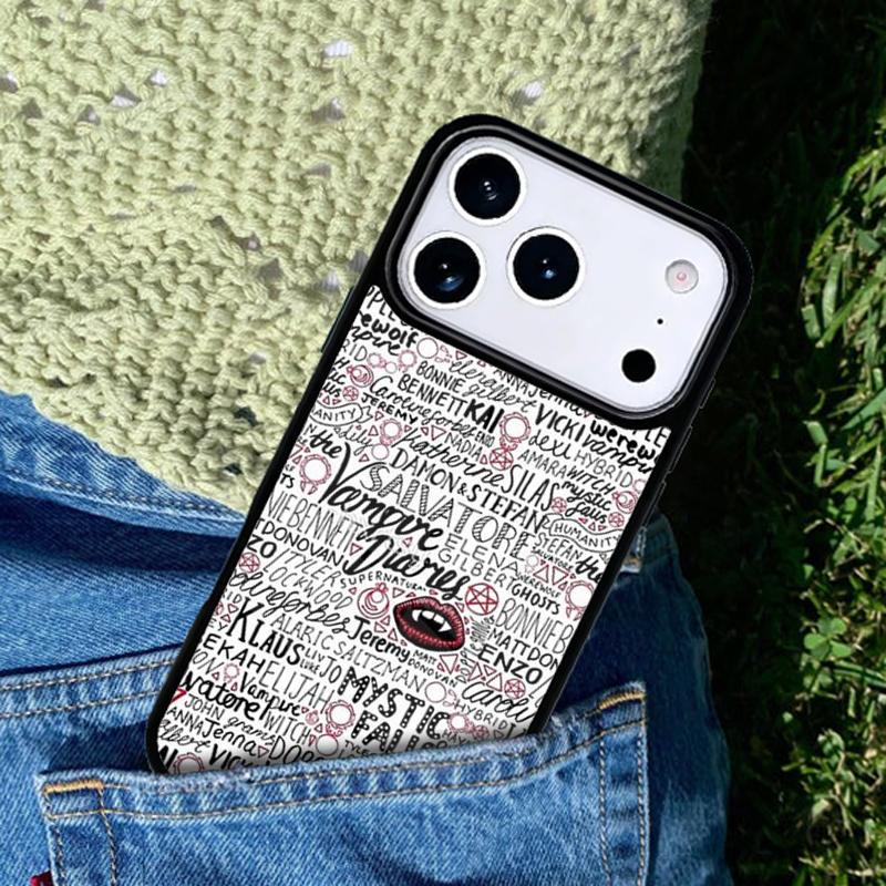Мягкий чехол для телефона Дневники вампира Для iPhone 17 AIR 16 Pro Max 15 14 Pro 11 12 13 Ударопрочный силиконовый чехол