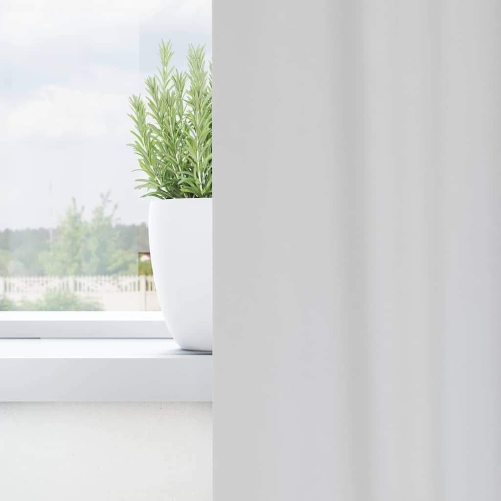 Blackout Curtains with Rings 2 pcs Light Grey