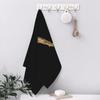 Saxophonist Saxophone Pattern Black Soft Face Towel Quick Dry Pool Bath Cotton Towels Breathable