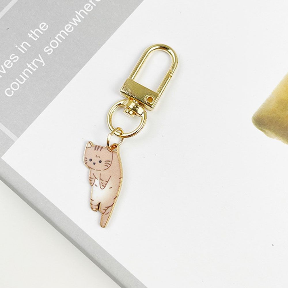 Animal Kitten Charm Zinc Zinc Alloy Keychains Korean Style Creativity Birthday Gift
