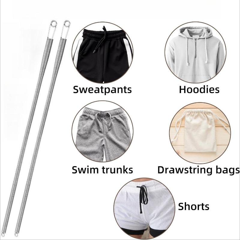 3/5/10Pcs Rope Threading Tools Bendable Spring Drawstring Threader Clip Drawstring Thread Multifunctional Diy Sewing Accessories