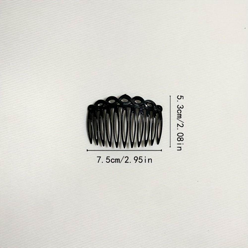 11 зубцов Простые заколки для волос Гребни Пластиковые аксессуары для волос Винтажные плетеные шпильки для девочек