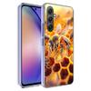 Пчелы и Мед в Сотовом Чехле Для Телефона Samsung A54 A34 A24 A14 A53 A33 A23 A13 A52S A32 A22 A12 A17 Galaxy A03S A04S A02