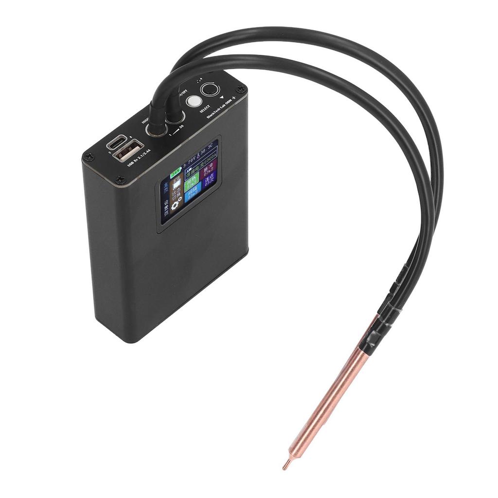 Мини-комплект для точечной сварки с портативным ЖК-дисплеем и аккумулятором емкостью 5000 мАч для листового металла толщиной 0,25 мм