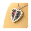 Stones and Minerals. Spinel + Raw Kyanite Necklace. Heart Model.
