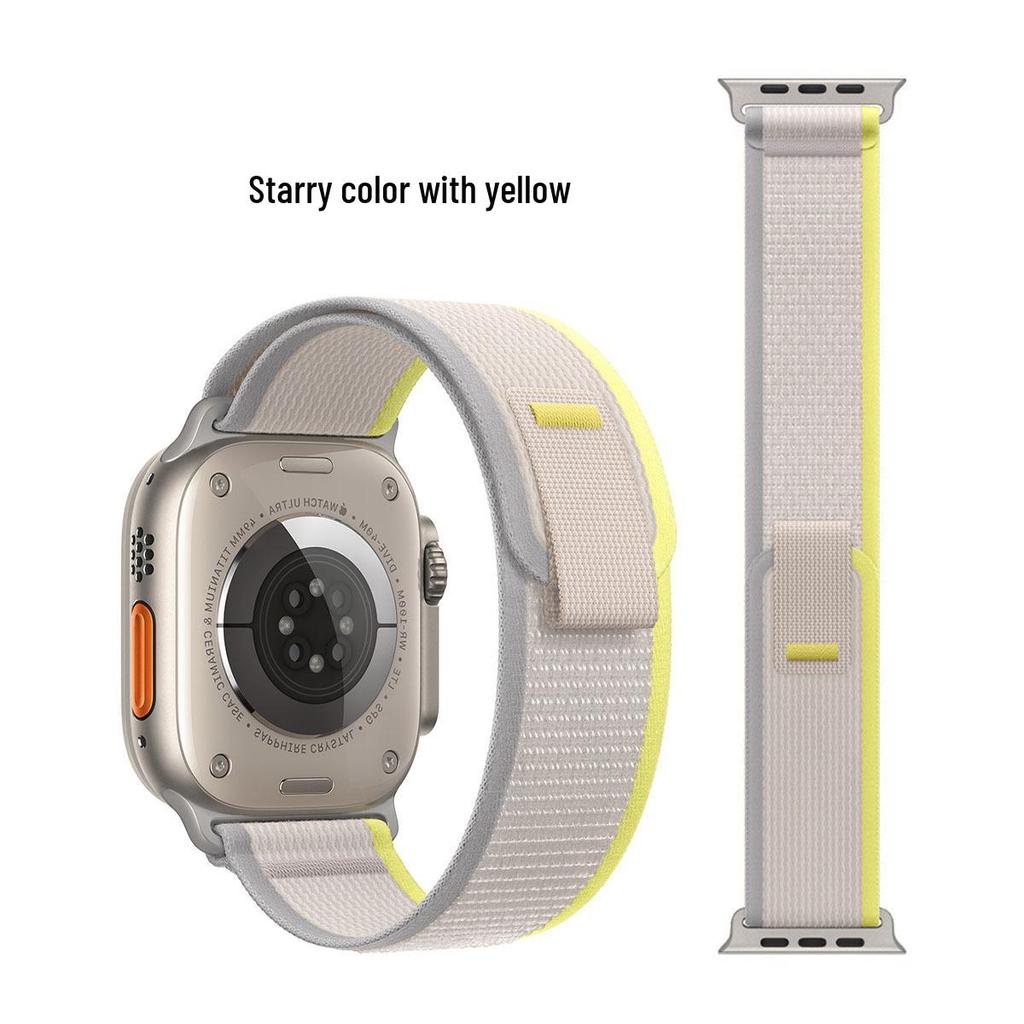 Compatible Apple Watch Series 10 Trail Loop Nylon Sport Band