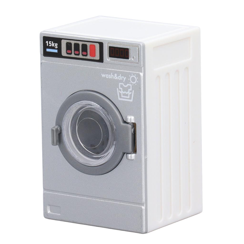 Miniature Washing Machine 1/12 Scale Lifelike Decorative Miniature Washer Model for Dollhouse