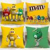 ПОПУЛЯРНАЯ Наволочка M-M&M'sS Удобная Двусторонняя Наволочка Идеально Подходит для Автомобиля Дивана Спальни и Не Только