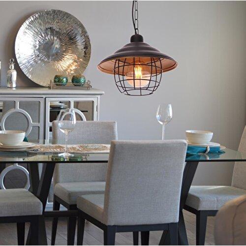 Подвесная лампа Dayton с черной проволокой и люстрой