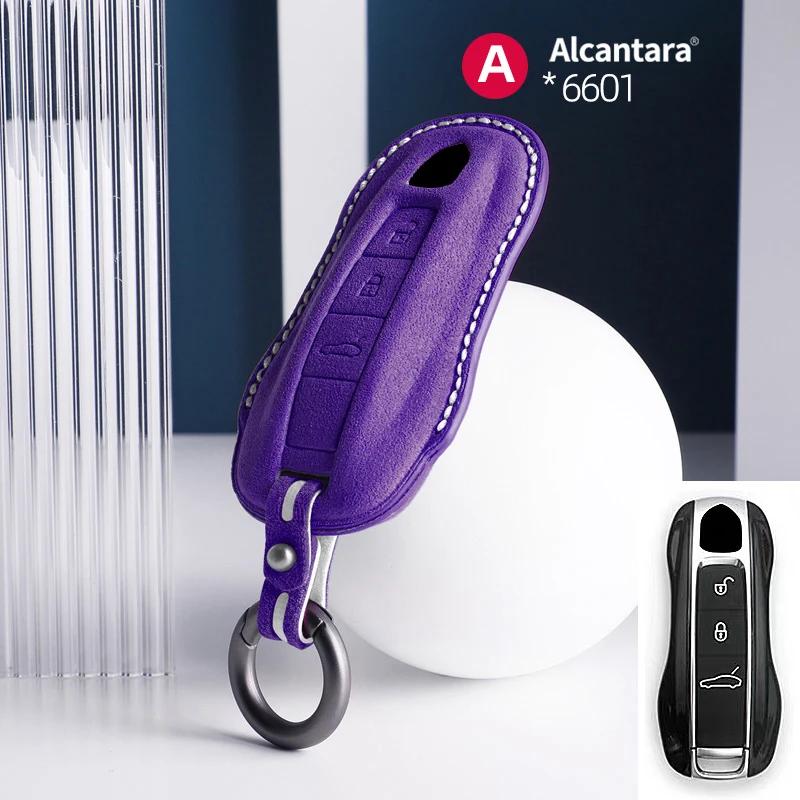AABKR1 Car Key Bag Case Cover For Porsche Panamera Spyder Carrera Macan Cayman Cayenne 911 970 981 991 Car Key Cover Accessories