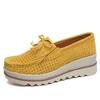Spring Autumn Women Platform Shoes Ladies Loafers Genuine Leather Comfort Soft Moccasins Casual Flats Shoes Slip On Sneakers