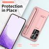 Чехол для телефона с подставкой S Pen Design для Samsung Galaxy S23 Ultra S23 Plus S23ultra S 23 5g, защита объектива, задняя крышка