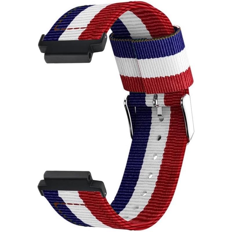 Нейлоновый ремешок для Garmin Forerunner 235 735 230 220 630 620 Цветная полоса с прошивкой Ремешок для часов Approach S20 S6 Браслет с запястьем Металлические разъемы