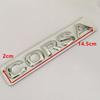 1pcs 3D ABS opel CORSA Car letter Hood Front Bonnet Grill Rear Trunk Emblem Badge Sticker Decal Styling accessories