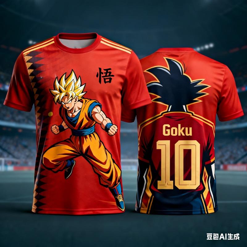 2026 Классический Аниме Dragon Ball Персонаж 3D Печатная Футболка Стиль Y2K Унисекс и Детская Многослойная Обязательная вещь для Лета и Осени