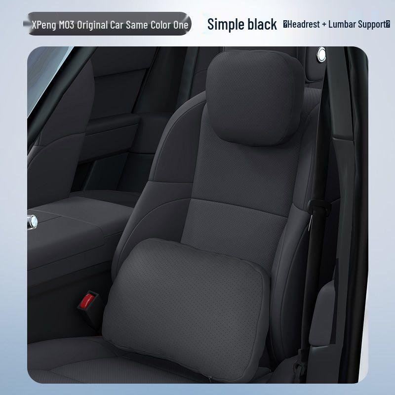 Xpeng M03 Car Headrest & Lumbar Support Pillow for Neck & Waist Protection