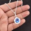Natural Tanzanite Gemstone 925 Sterling Silver Jewelry Minimalist Pendant 1.15" PP-8-3