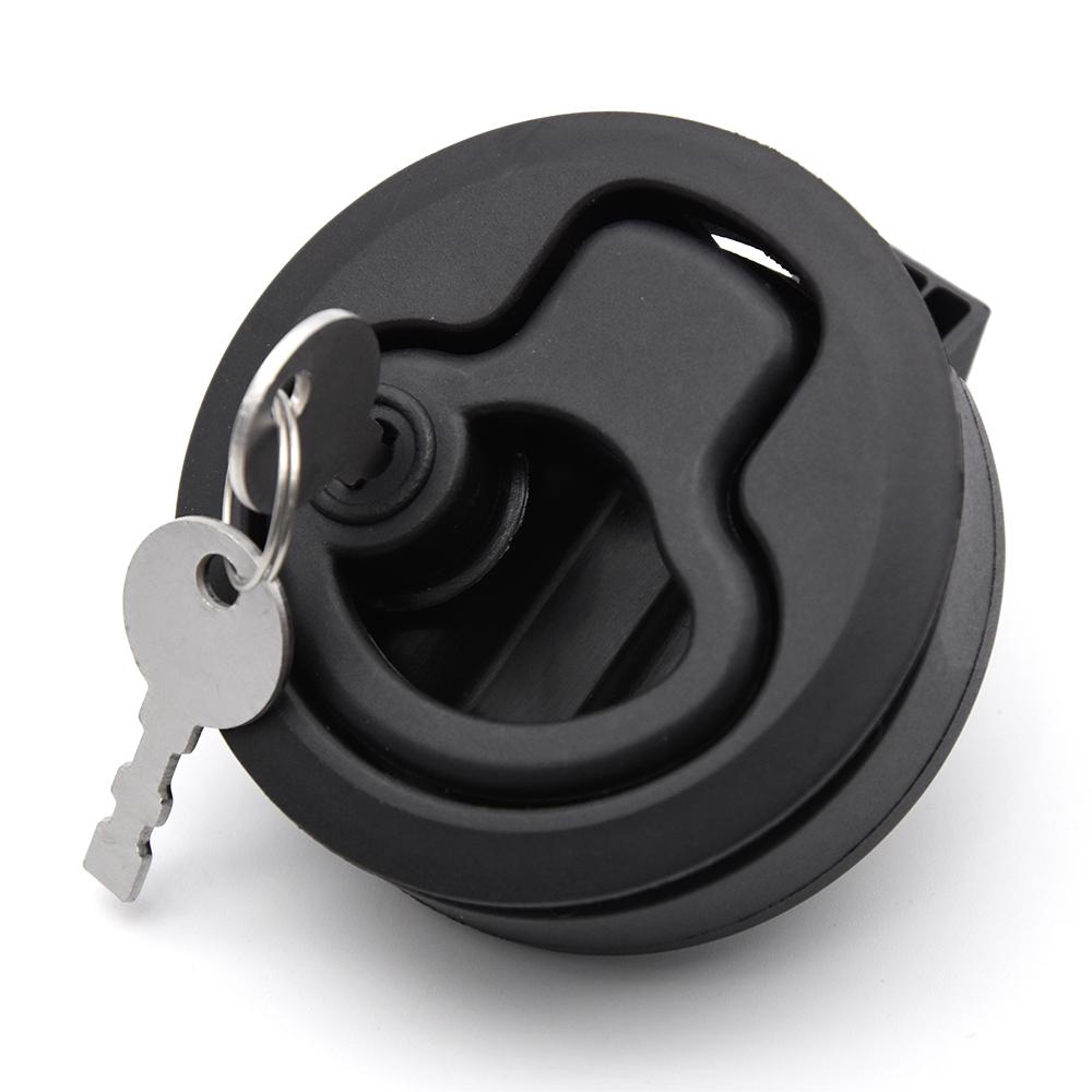 Round Flush Mount Hatch Plastic Handle Flush Marine Latch Cabinet Lift Pull Handle for RV Boat Deck Lock Stainless Steel Custom