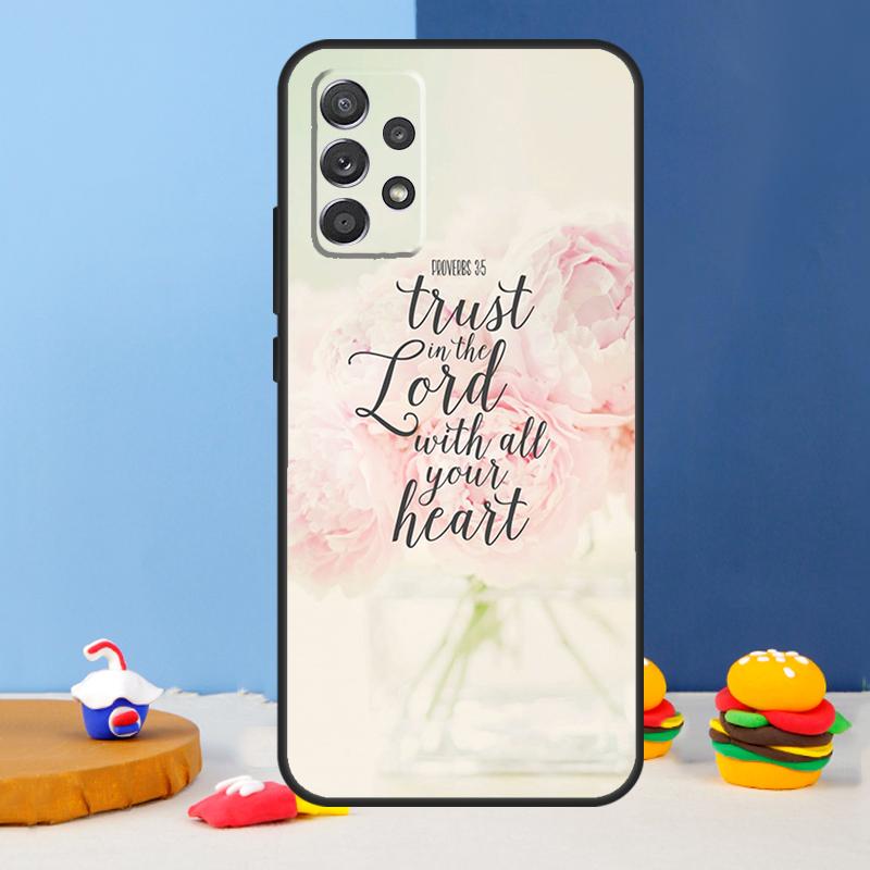 Bible Verse Quotes Case For Samsung Galaxy A53 A33 A13 A34 A54 A14 A35 A55 A15 A56 A36 A26 A16 A06 A22 A32 A52