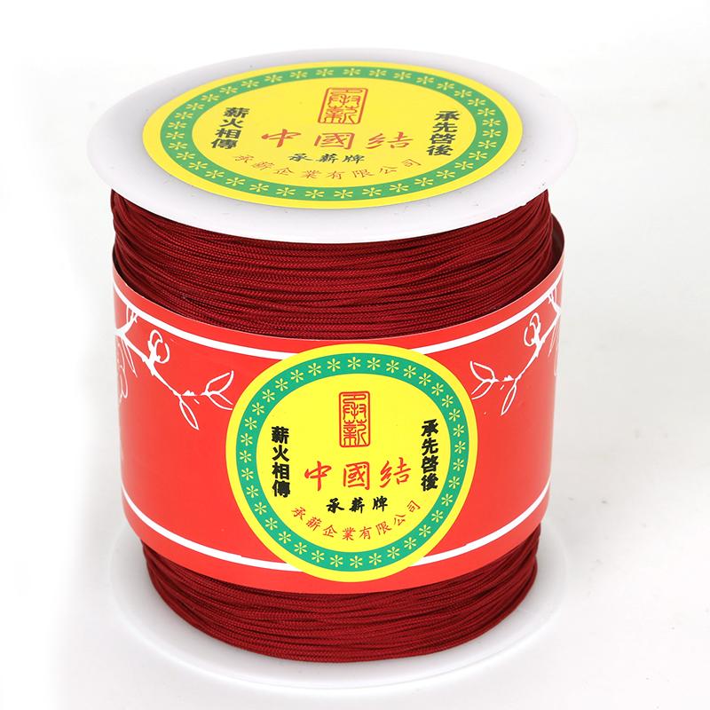 1.5mm/1mm Nylon Cord Chinese Knot Cord Woven Bracelet String Thread for DIY Jewelry Making