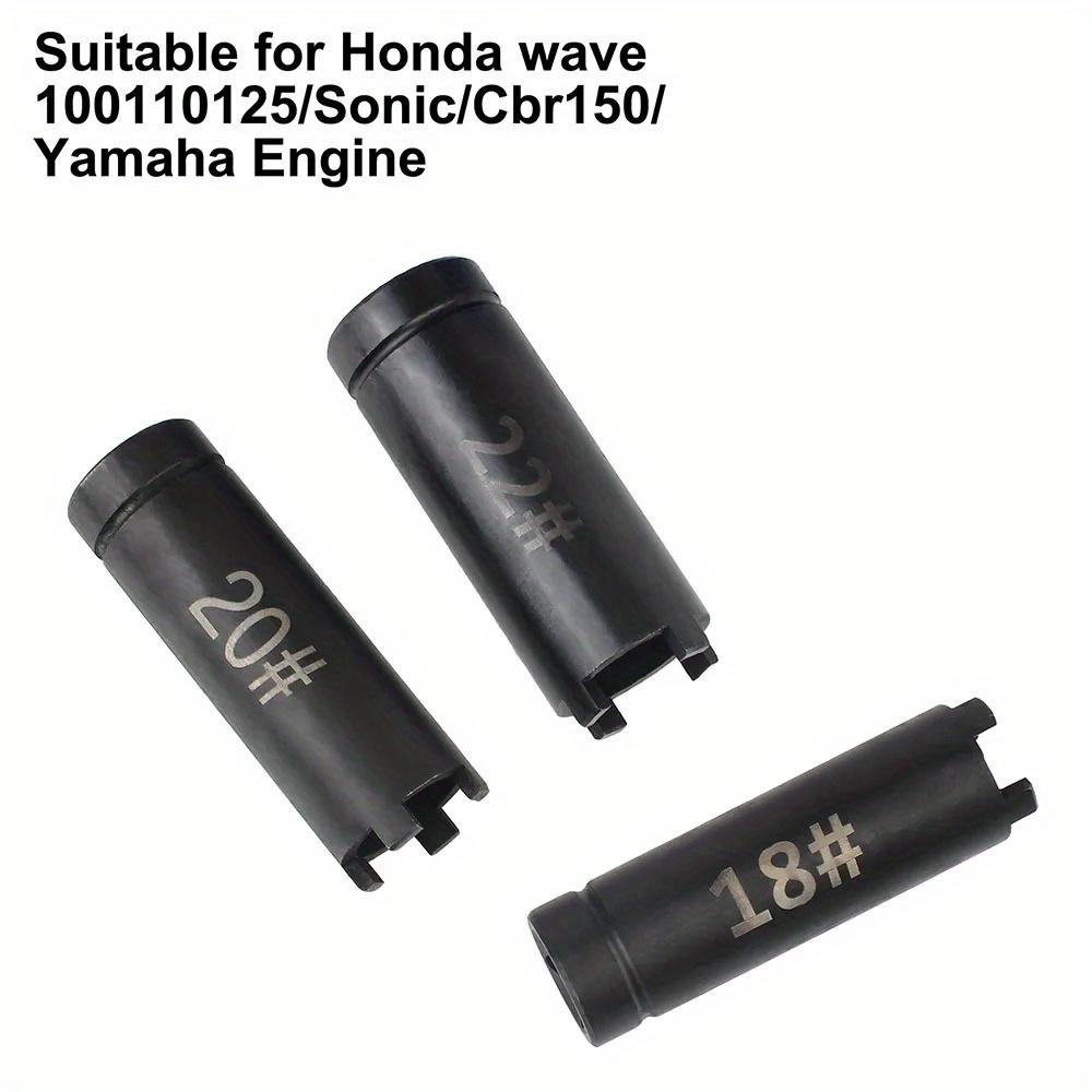 3PCS Starter Disk Removal Tool Motorcycle Repair Wrench Tool Four-claw Sleeve Motorcycle Clutch Nut Removal 18mm 20mm 22mm