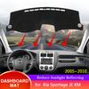 Для Kia Sportage JE KM 2005 2006 2007 2008 2009 2010 Накладка на панель приборов Защита от солнца Антиблик Коврик-подложка Подушка Аксессуар для автомобиля