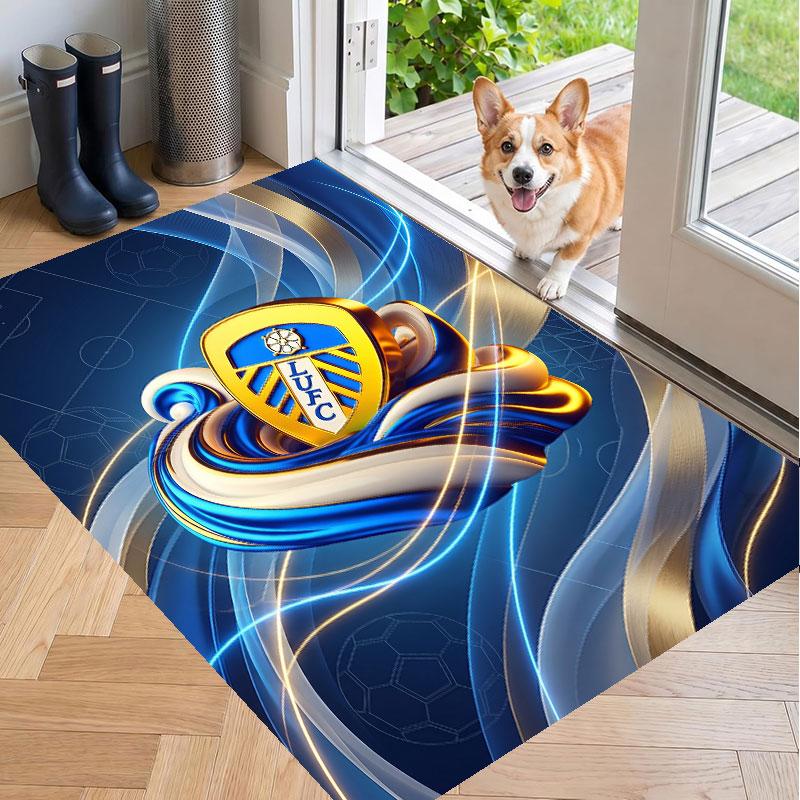 Soft Floor Carpet Leeds United Football Pattern Area Rug Decorative Mat For Home Room Decoration