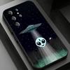 Смешной Космический НЛО Инопланетная Штука Чехол для телефона для Samsung Galaxy S24,25,26,23 22,21,S20 Plus Ultra FE мягкие чехлы fundas