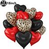 32Inch Leopard Print Number Balloon 0-9 Cheetah Print Foil Balloons for Wild One Safari Birthday Animal Print Party Decorations