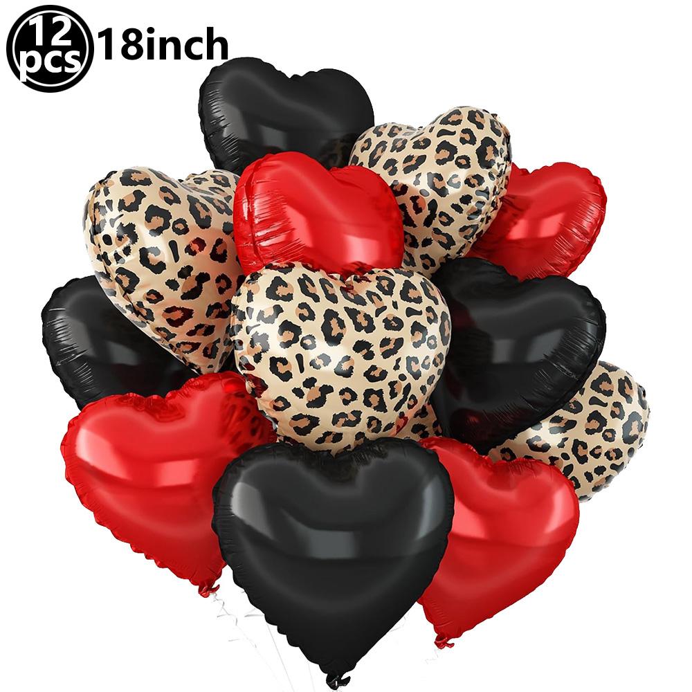 32Inch Leopard Print Number Balloon 0-9 Cheetah Print Foil Balloons for Wild One Safari Birthday Animal Print Party Decorations