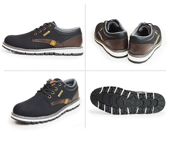 Ботинки Кроссовки Водонепроницаемые полуботинки Повседневная обувь со стелькой Рабочие ботинки ed7980 ЧЕРНЫЕ 26 см [Edwin] Мужские Противоскользящие