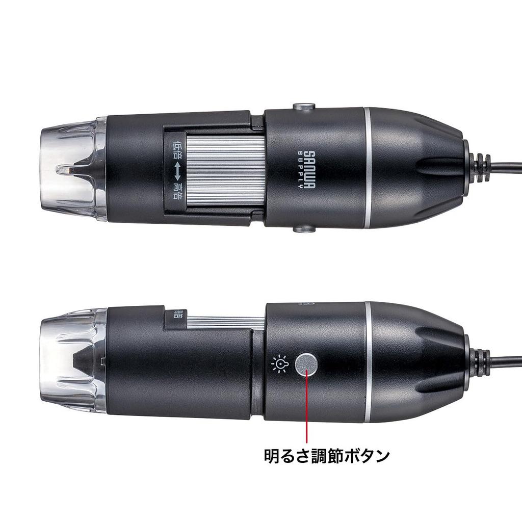 SANWA SUPPLY 2-мегапиксельный (Совместимость с Full HD) USB-микроскоп LPE-08BK