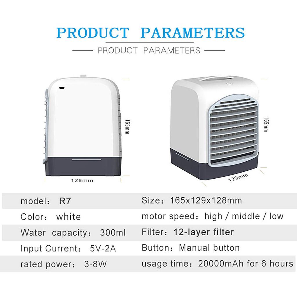 USB-холодильник-кондиционер, бытовой портативный мобильный кондиционер для ароматерапии