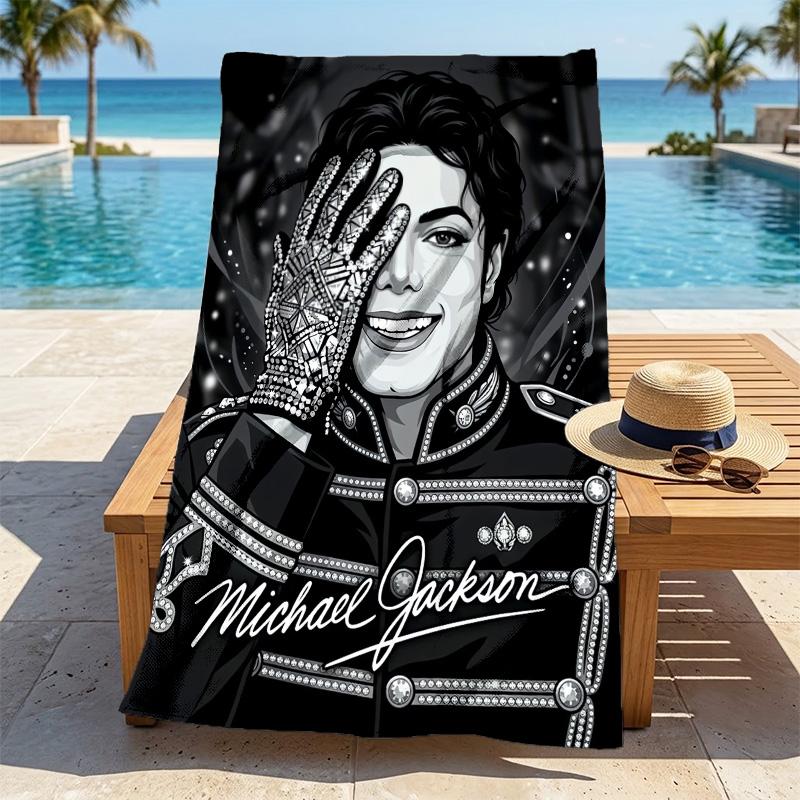 Michael Jackson Stylish Digital Printing Beach Towel Quickdrying Absorbent Blanket For Beach Pool Gym Travel