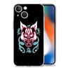 Роскошный прозрачный чехол для телефона для iPhone 15 14 13 12 11 Pro Max XS X XR 7 8 Plus Прозрачная противоударная накладка Самурай Маска Они неон