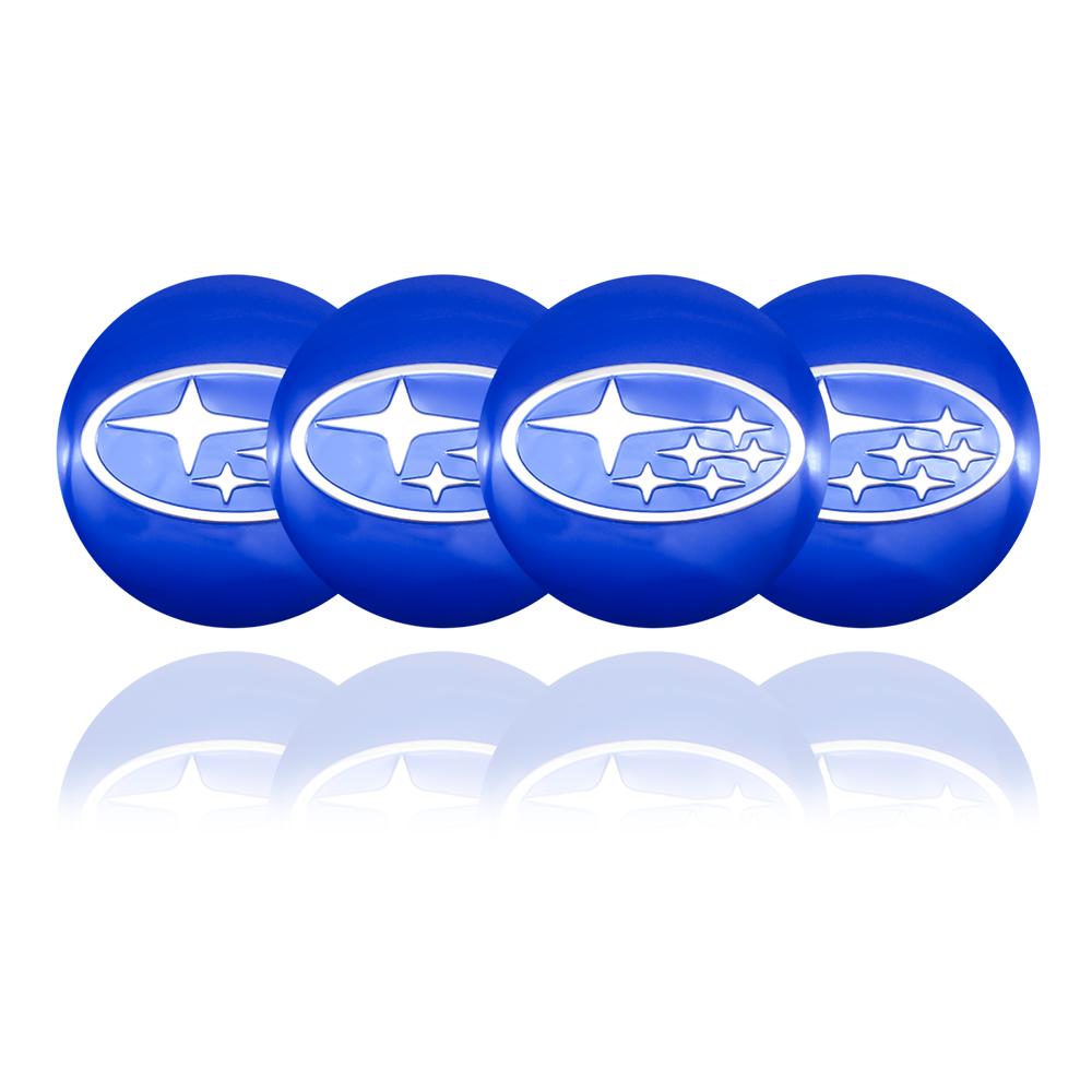 Subaru 56mm 4-Piece Car Wheel Center Hub Cap Sticker For WRX Tribeca XV Impreza Forester BRZ Levorg Legacy Mpreza Outback STI uap8