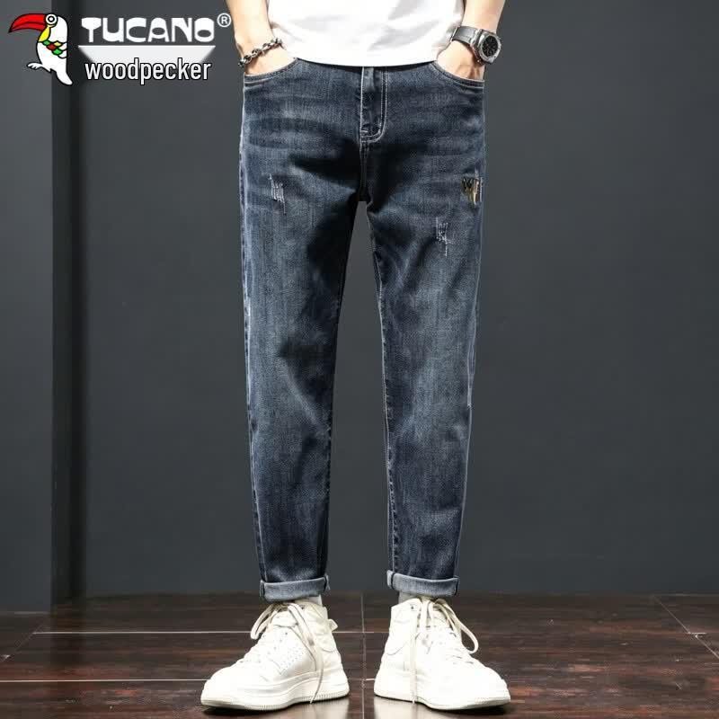 TUCANO Men's Loose Straight Stretch Jeans