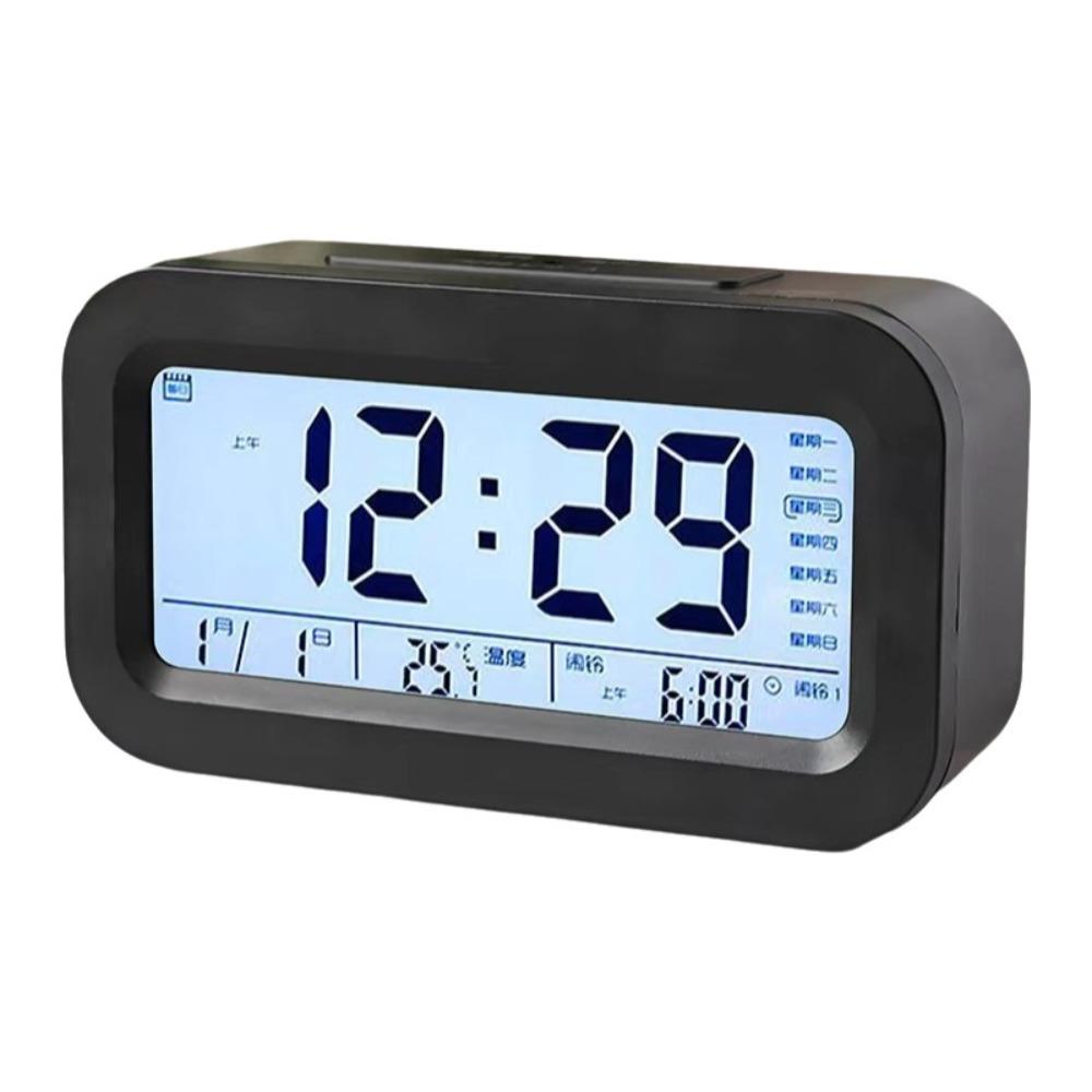 Snooze Feature LED Electronic Alarm Clock LED Display Desktop Table Clock Desktop