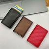 Carbon Fiber Credit Card Holder Wallet Men Rfid Thin Slim Minimalist Wallet Small Black Purse Wallet