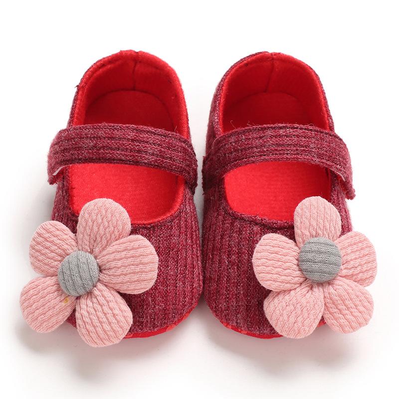 Весенне-осенняя обувь для малышей 0–1 года, дышащая детская обувь с мягкой подошвой, универсальная обувь принцессы