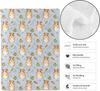 Cute Hamster Throw Blanket,Soft,Lightweight Flannel,Carrot Flower Blankets - Gifts for Kids Women Girls,for Couch Office