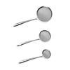 3Pcs Sieve Spoon Durable Fine Mesh Stainless Steel Oil Filter Spoon Sturdy Long-lasting Strainer for Home Kitchen