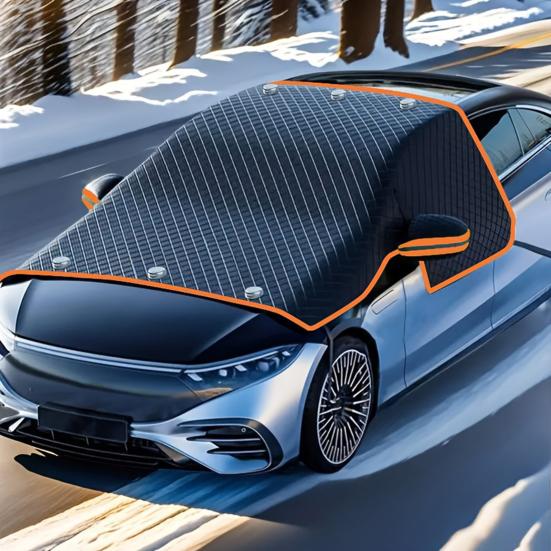 Магнитный чехол на лобовое стекло автомобиля, 4-слойный чехол для лобового стекла, защита от снега, льда, солнца и мороза для большинства автомобилей, внедорожников, грузовиков